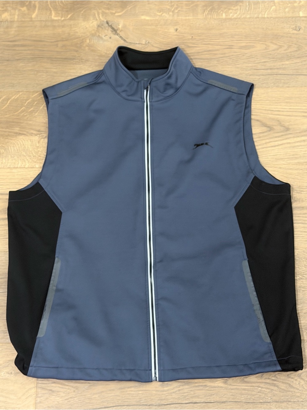 Slazenger Golf Men’s XL Blue Black Full Zip Performance Vest